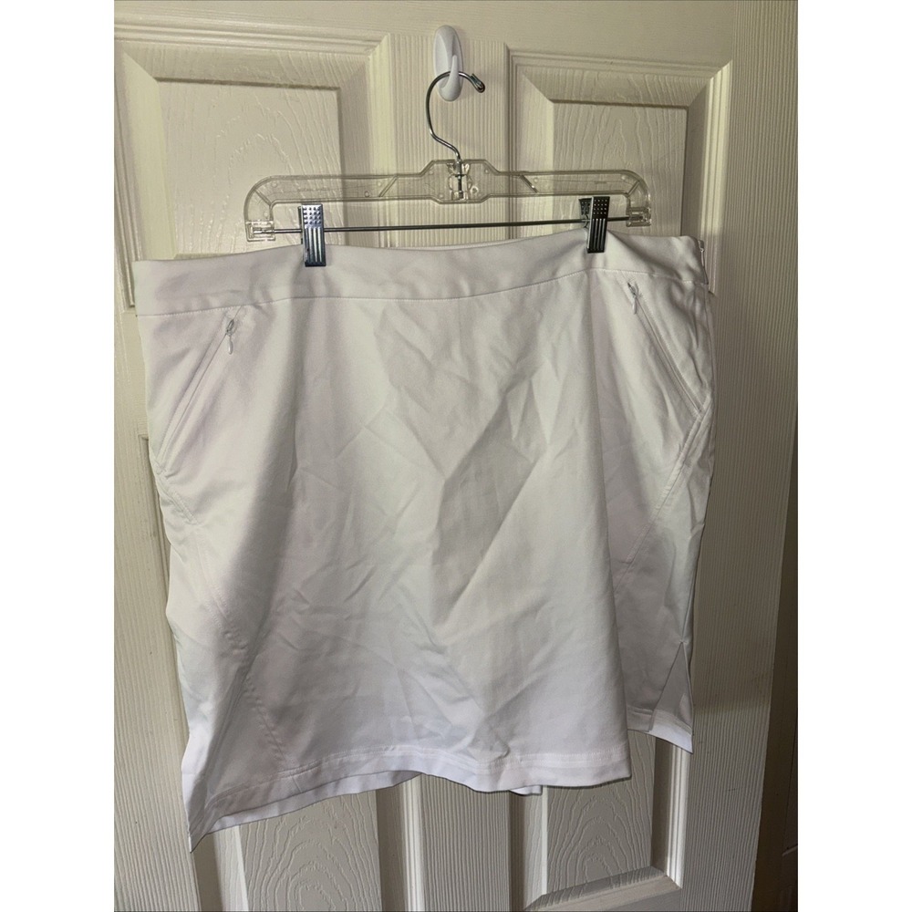Callaway Skort Womens 18 White Athletic Stretch Tennis Active Golf Skirt NWT